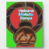 Plaque Photo Imprimer Hakuna Matata Kenya Art (Devant)