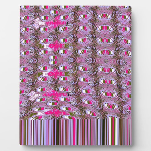 Plaque Photo Imprimer l'art Motif Abstrait dense et complexe (Devant)