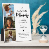 Plaque Photo In Love Memory 3 Photo Hommage Memorial (Côté)