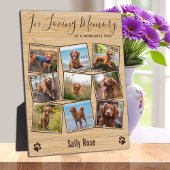 Plaque Photo In Love Memory Chien Photo Collage Pet Memorial