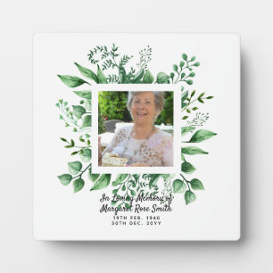 Plaque Photo In Love Memory PHOTO Bereavement Loss Memorial