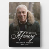 Plaque Photo In Love Memory Photo Calligraphy (Devant)