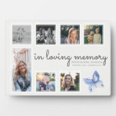 Plaque Photo In Love Memory Photo Collage Papillon Keepsaké (Devant)
