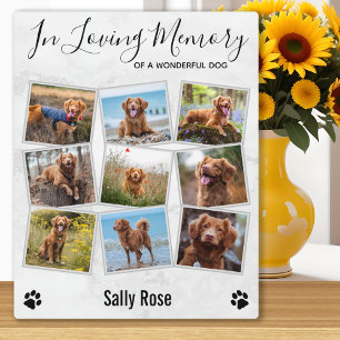 Plaque Photo In Love Memory Photo Collage Pet Memorial