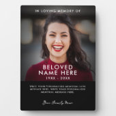 Plaque Photo In Love Memory Photo Tribute (Devant)