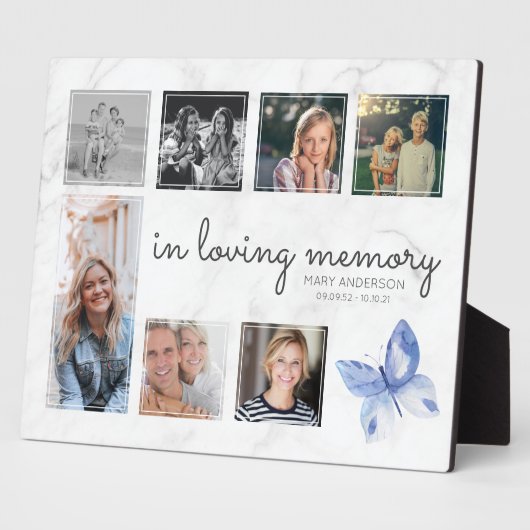 Plaque Photo In Loving Memory Photo Family Memorial (Côté)