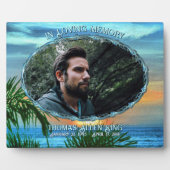 Plaque Photo In Loving Memory Sunset 1557 (Devant)