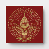 Plaque Photo Inauguration du logo inaugural du président Trump  (Devant)