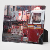 Plaque Photo Incendie sur la 10e rue (Côté)