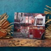 Plaque Photo Incendie sur la 10e rue (Côté)