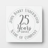 Plaque Photo Indemnité pour service long ou retraite (Devant)