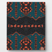 Plaque Photo Indépendant et fier (Devant)