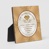 Plaque Photo Inexpensive Gifts for 50th Wedding Anniversary (Recto)