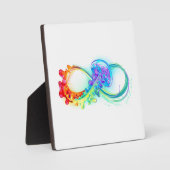 Plaque Photo Infinity avec Rainbow Jellyfish (Recto)