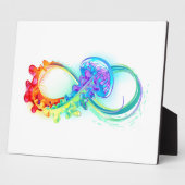 Plaque Photo Infinity avec Rainbow Jellyfish (Côté)