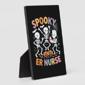 Plaque Photo Infirmière Cute Halloween Éffrayant Essentiel T-Sh (Côté)