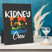 Plaque Photo Infirmière de dialyse du rein Nephrologie du rein  (Côté)