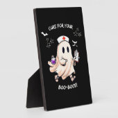 Plaque Photo Infirmière fantôme avec potion magique - Cure pour (Côté)