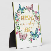 Plaque Photo Infirmière Merci d'appréciation du cadeau (Côté)