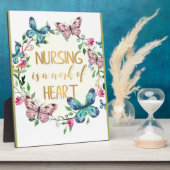 Plaque Photo Infirmière Merci d'appréciation du cadeau (Côté)