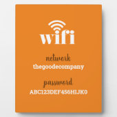 Plaque Photo Information Wifi *Moderne Hospitalité* Couleur (Devant)