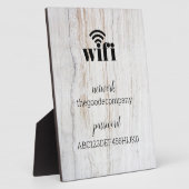 Plaque Photo Information Wifi *Moderne Hospitalité* Rustique (Côté)
