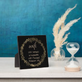 Plaque Photo Informations WIFI Visiteur invité Mot de passe Or  (Insitu)