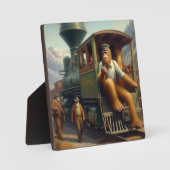 Plaque Photo Ingénieur de train Bigfoot (Recto)