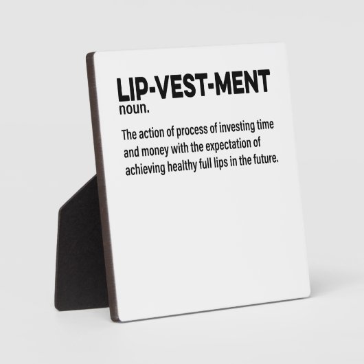 Plaque Photo Injec Infirmière Infirmière Injec Lipvestement (Recto)