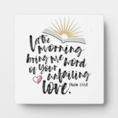 Plaque Photo INJUSTE AMOUR Psaume Bible Écriture Easel (Devant)