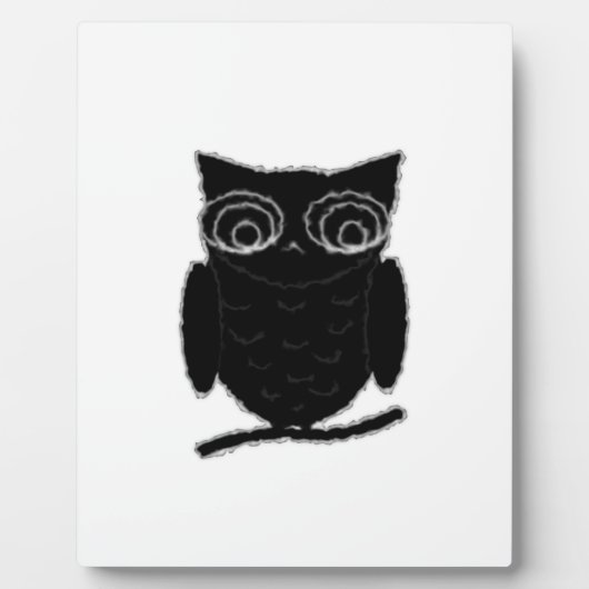 Plaque Photo Inkblot Owl (Devant)