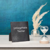 Plaque Photo Inoubliable enseignant Chalkboard Design Idée cade (Insitu)