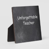 Plaque Photo Inoubliable enseignant Chalkboard Design Idée cade (Recto)