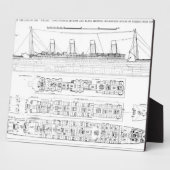 Plaque Photo Inquiry into the Loss of the Titanic : Cross secti (Côté)