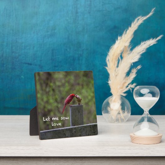 Plaque Photo Inséparables — (Insitu)