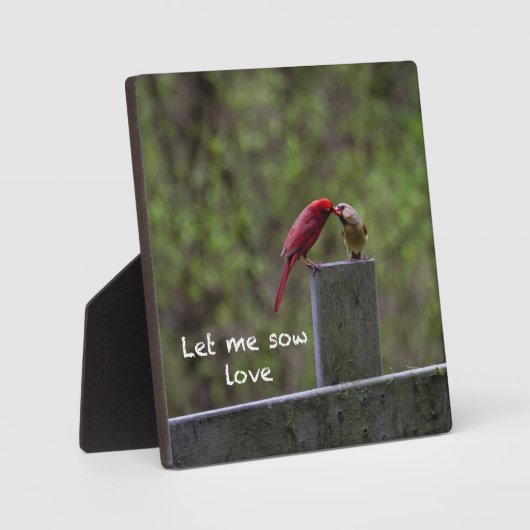 Plaque Photo Inséparables — (Recto)