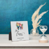 Plaque Photo Inséparables. Tu es l'amour de ma vie ! (Insitu)