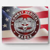 Plaque Photo Insigne de médecin de combat (Devant)