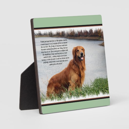 Plaque Photo Inspiration de foi inébranlable (Recto)