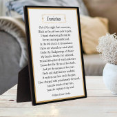 Plaque Photo Inspiration Invictus Poem Tabletop