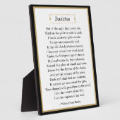 Plaque Photo Inspiration Invictus Poem Tabletop (Côté)