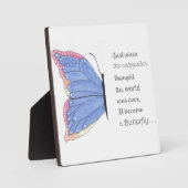 Plaque Photo Inspiration papillon (Recto)