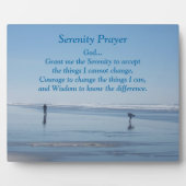 Plaque Photo Inspiration Serenity Prayer Beach Walkers (Devant)