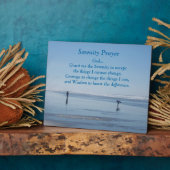 Plaque Photo Inspiration Serenity Prayer Beach Walkers (Côté)