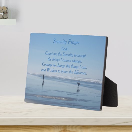 Plaque Photo Inspiration Serenity Prayer Beach Walkers