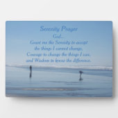 Plaque Photo Inspiration Serenity Prayer Beach Walkers (Devant)
