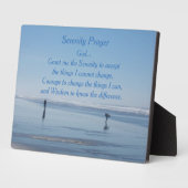 Plaque Photo Inspiration Serenity Prayer Beach Walkers (Côté)
