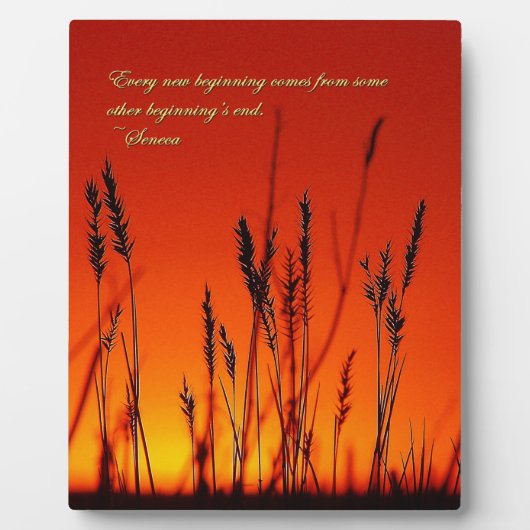 Plaque Photo Inspiration Silhouette Sunset (Devant)