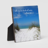 Plaque Photo Inspirational Coastal Scene  (Recto)