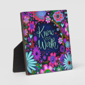 Plaque Photo Inspirational Floral Connaissez votre Devis (Recto)